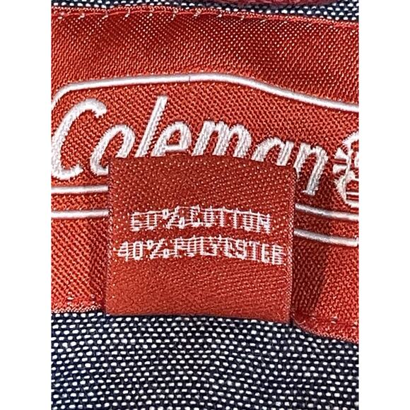 Coleman Shirt Men’s Size Large Red Flannel Button Down Outdoor Camping Casual - Picture 11 of 12